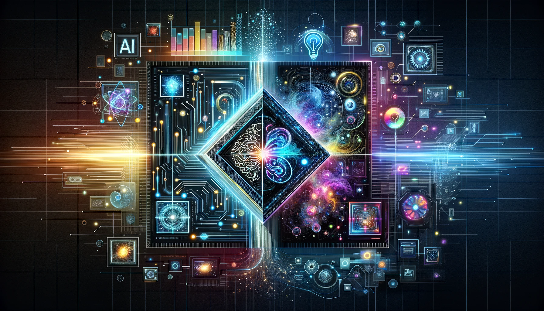 DALL·E-2023-12-07-23.17.32-A-futuristic-rectangular-composition-featuring-the-theme-AI-and-Graphic-Design_-A-New-Frontier-for-Creative-Marketing.-The-image-showcases-a-harmoni